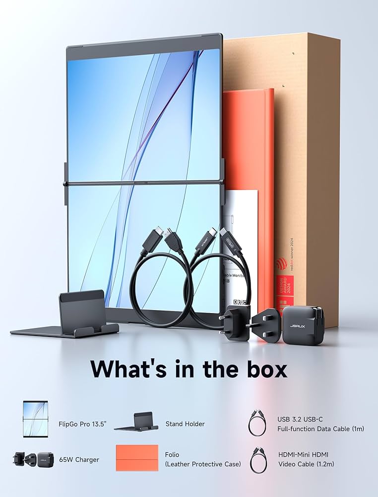JSAUX FlipGo デュアルモバイルモニター13.5インチプロモデル Amazon.com: JSAUX FlipGo Pro 13.5